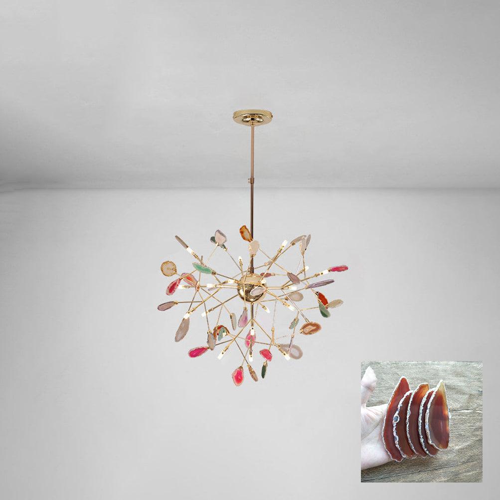 Agate Lustre à Branches Multicolores - Neutralighting