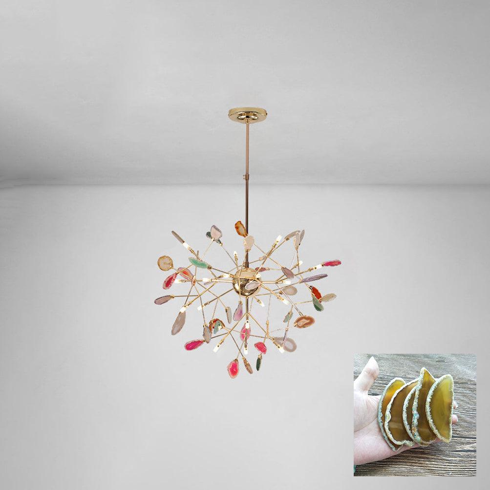 Agate Lustre à Branches Multicolores - Neutralighting