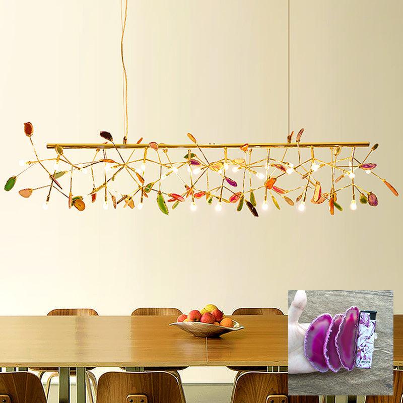 Agate Lustre à Branches Multicolores - Neutralighting