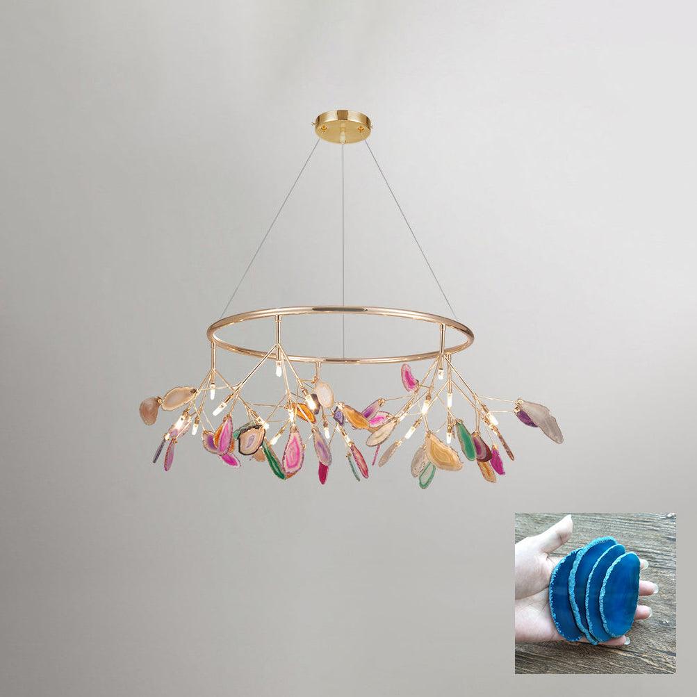 Agate Lustre à Branches Multicolores - Neutralighting