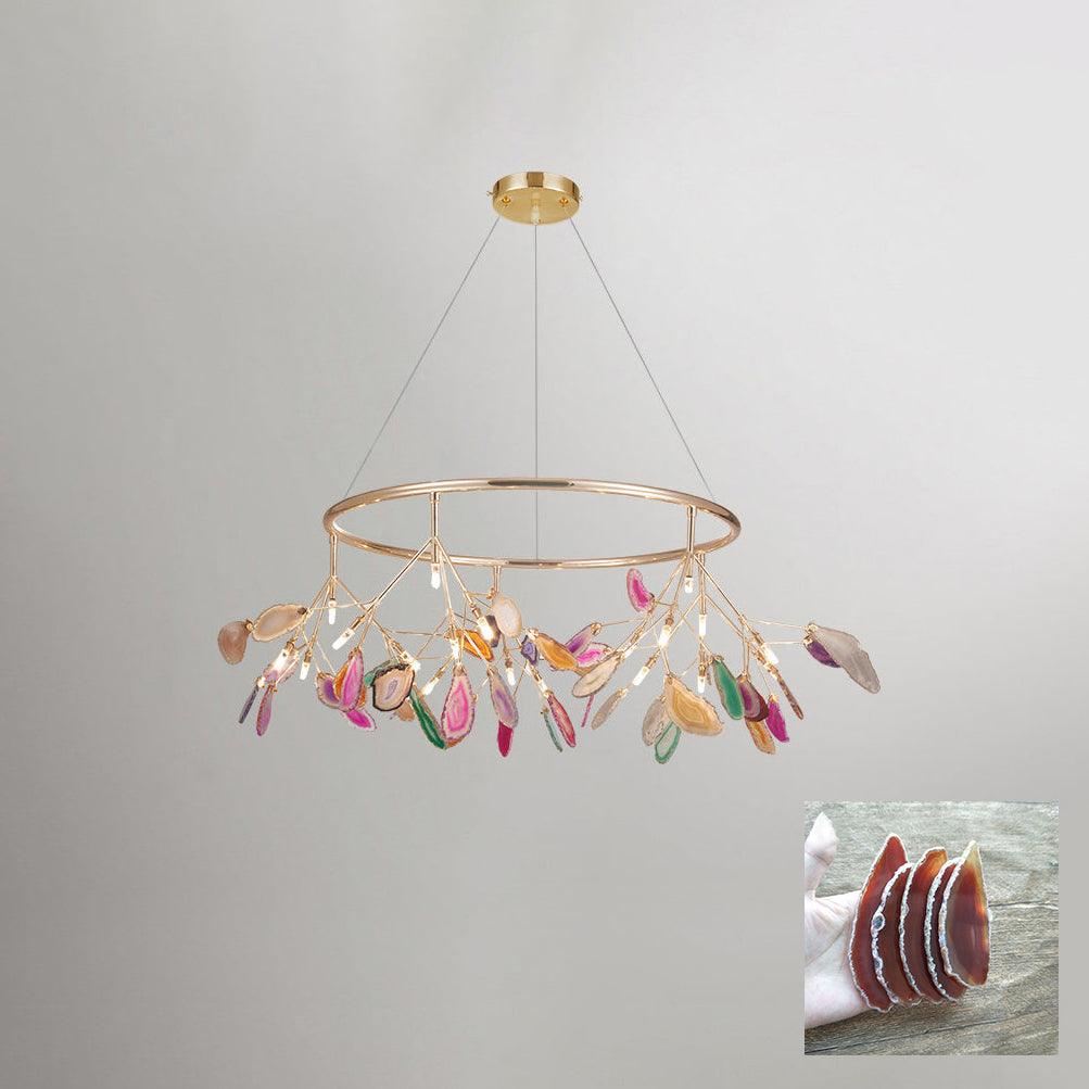 Agate Lustre à Branches Multicolores - Neutralighting