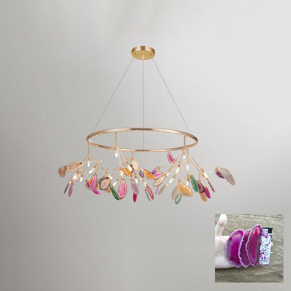 Agate Lustre à Branches Multicolores - Neutralighting