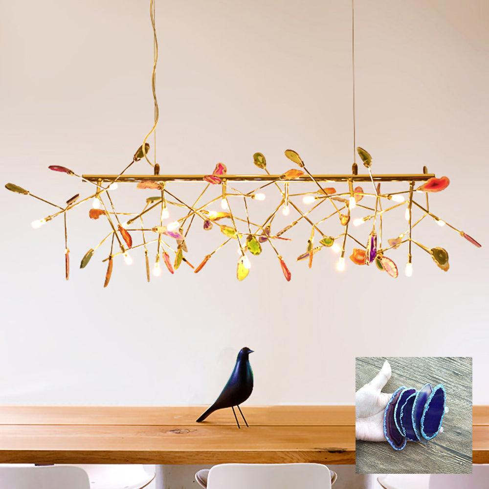 Agate Lustre à Branches Multicolores - Neutralighting
