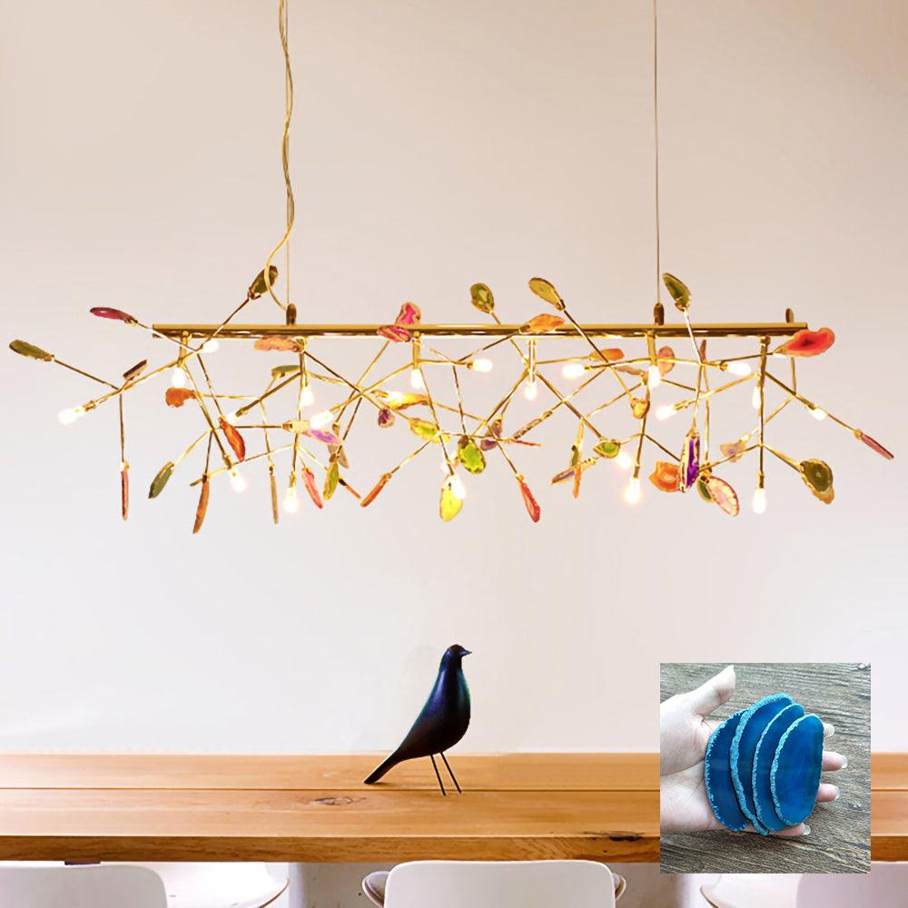 Agate Lustre à Branches Multicolores - Neutralighting