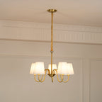 Stacey Chandelier en Tissu Traditionnel Vieilli - Neutralighting