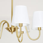 Stacey Chandelier en Tissu Traditionnel Vieilli - Neutralighting