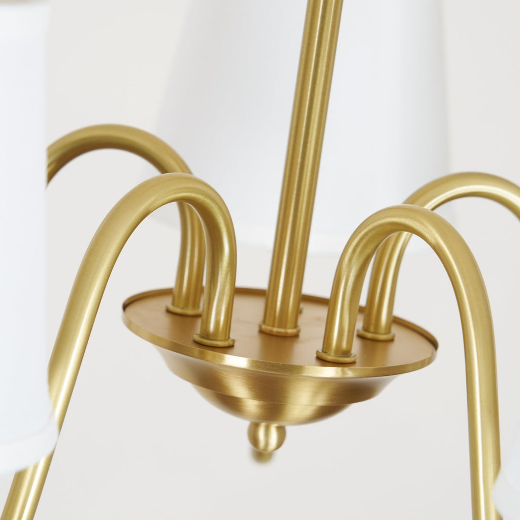 Stacey Chandelier en Tissu Traditionnel Vieilli - Neutralighting