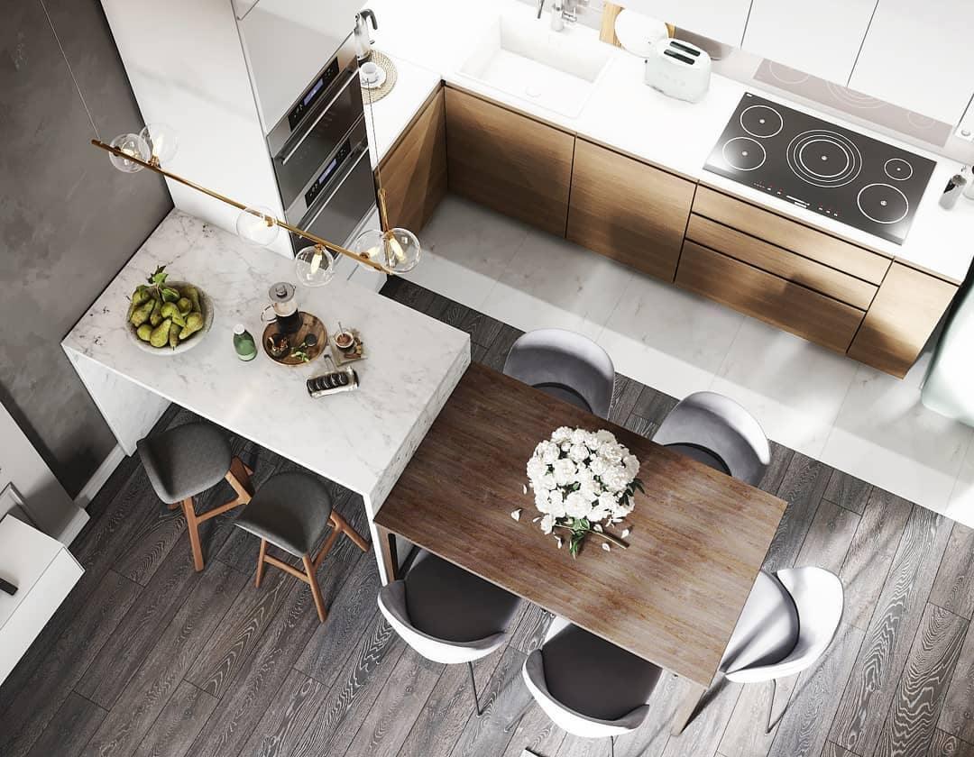 Lustra Chandelier en Verre avec Structure en Acier Noir Linéaire - Neutralighting