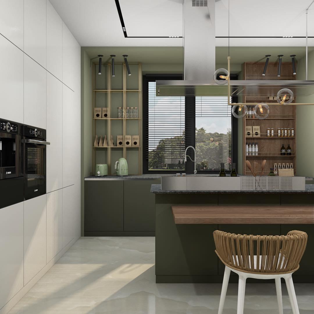 Lustra Chandelier en Verre avec Structure en Acier Noir Linéaire - Neutralighting