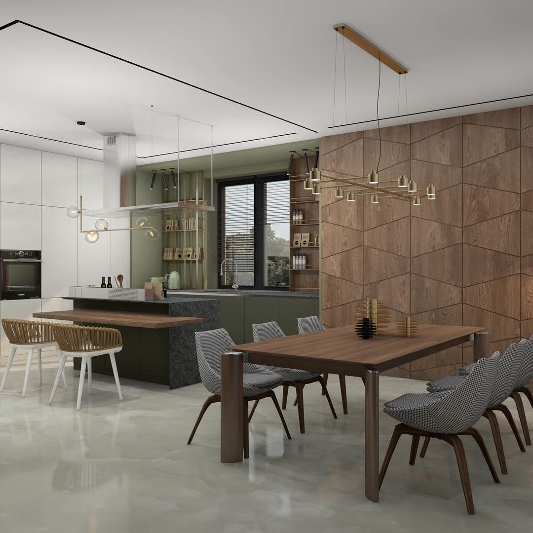 Lustra Chandelier en Verre avec Structure en Acier Noir Linéaire - Neutralighting