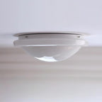 Aire Lustre Plafonnier Dôme en Verre Crème Lueur Douce - Neutralighting