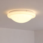 Aire Lustre Plafonnier Dôme en Verre Crème Lueur Douce - Neutralighting