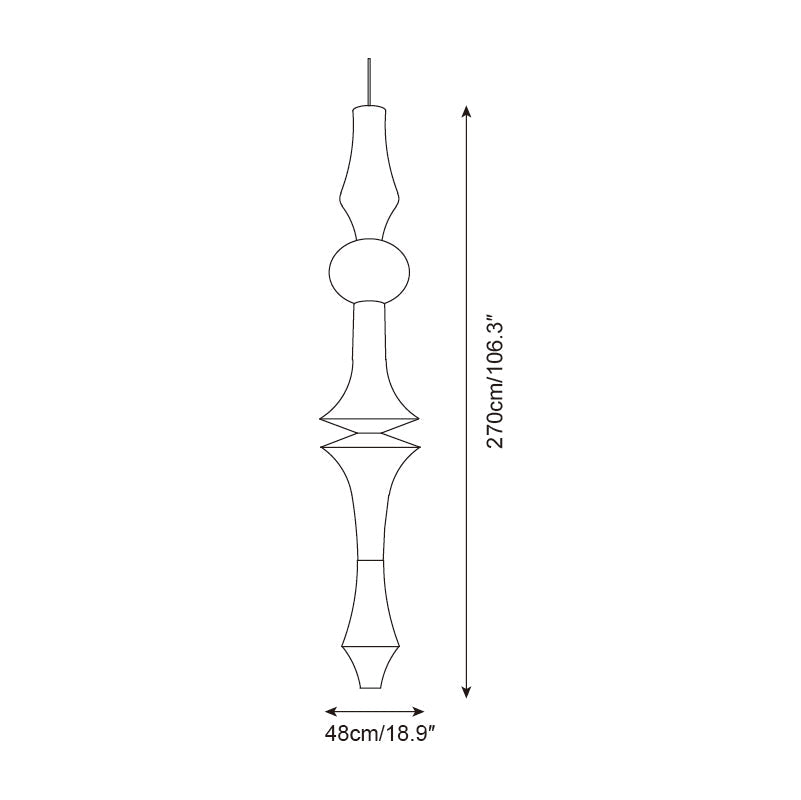 Zyora Lampe Suspendue Sculpturale en Papier - Neutralighting
