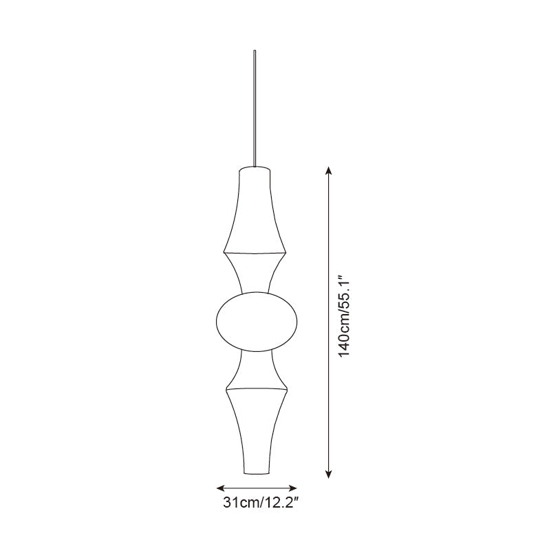 Zyora Lampe Suspendue Sculpturale en Papier - Neutralighting