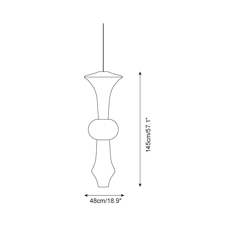 Zyora Lampe Suspendue Sculpturale en Papier - Neutralighting