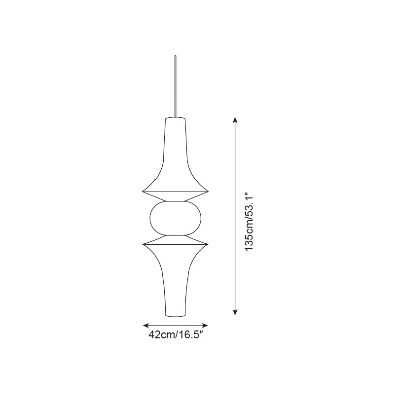 Zyora Lampe Suspendue Sculpturale en Papier - Neutralighting