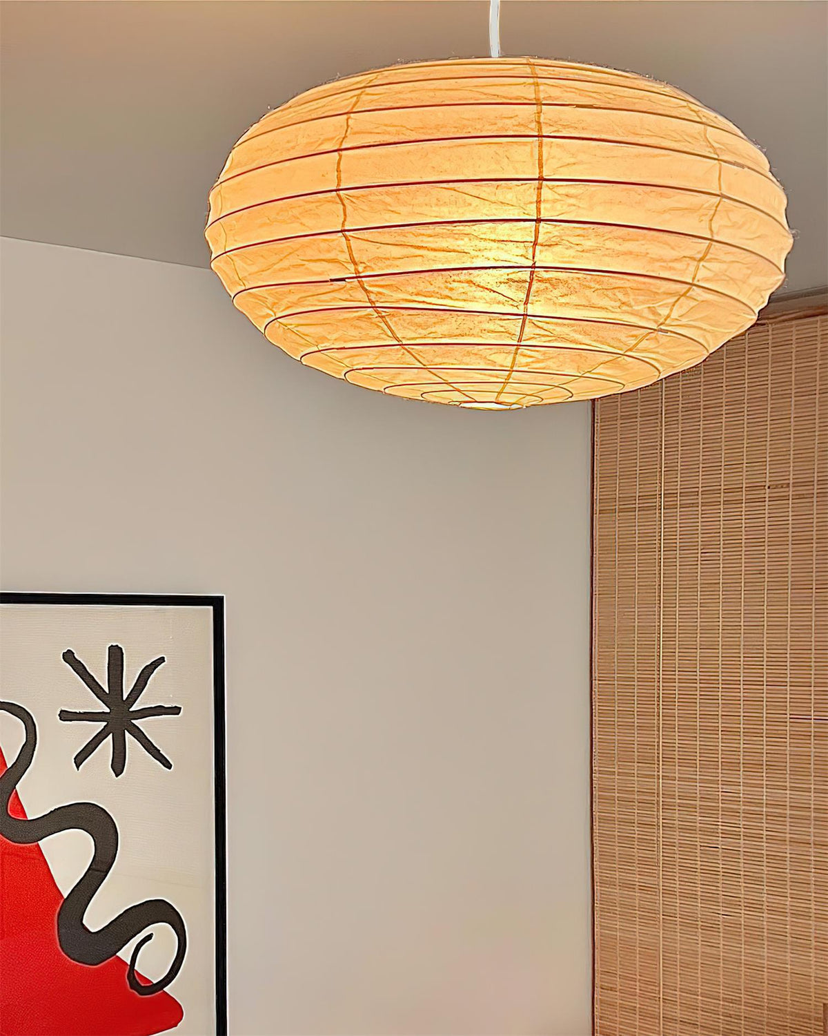 Akari Lampe Pendante Minimaliste en Papier Washi - Neutralighting