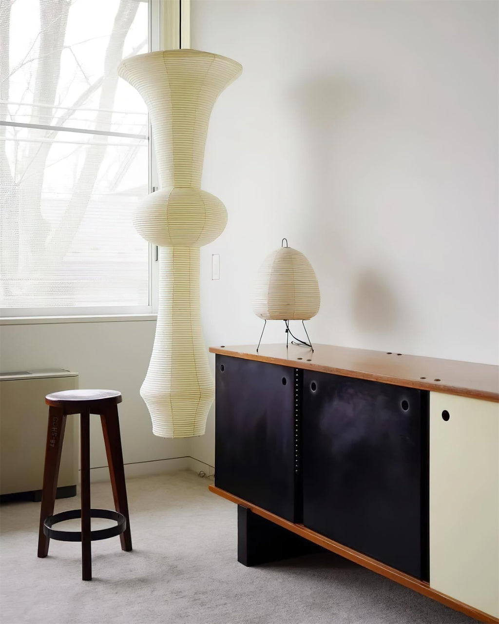 Zyora Lampe Suspendue Sculpturale en Papier - Neutralighting