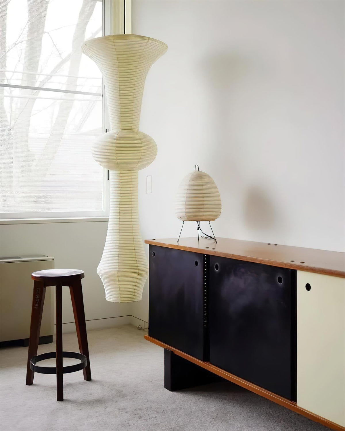 Zyora Lampe Suspendue Sculpturale en Papier - Neutralighting