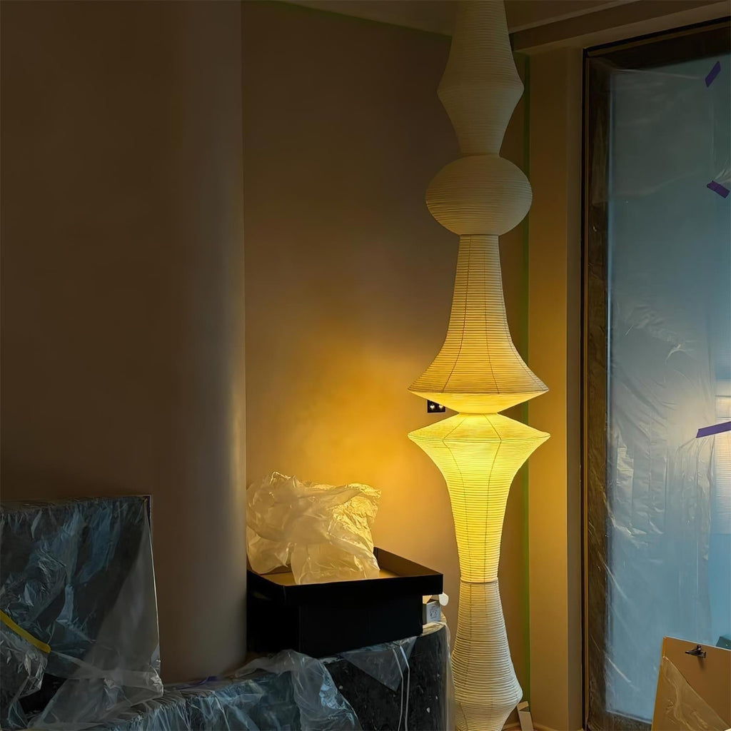Zyora Lampe Suspendue Sculpturale en Papier - Neutralighting