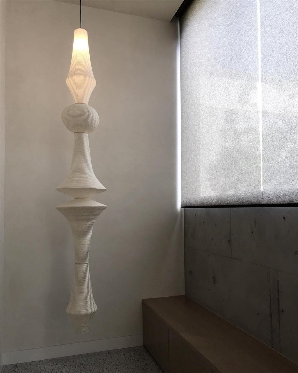 Zyora Lampe Suspendue Sculpturale en Papier - Neutralighting