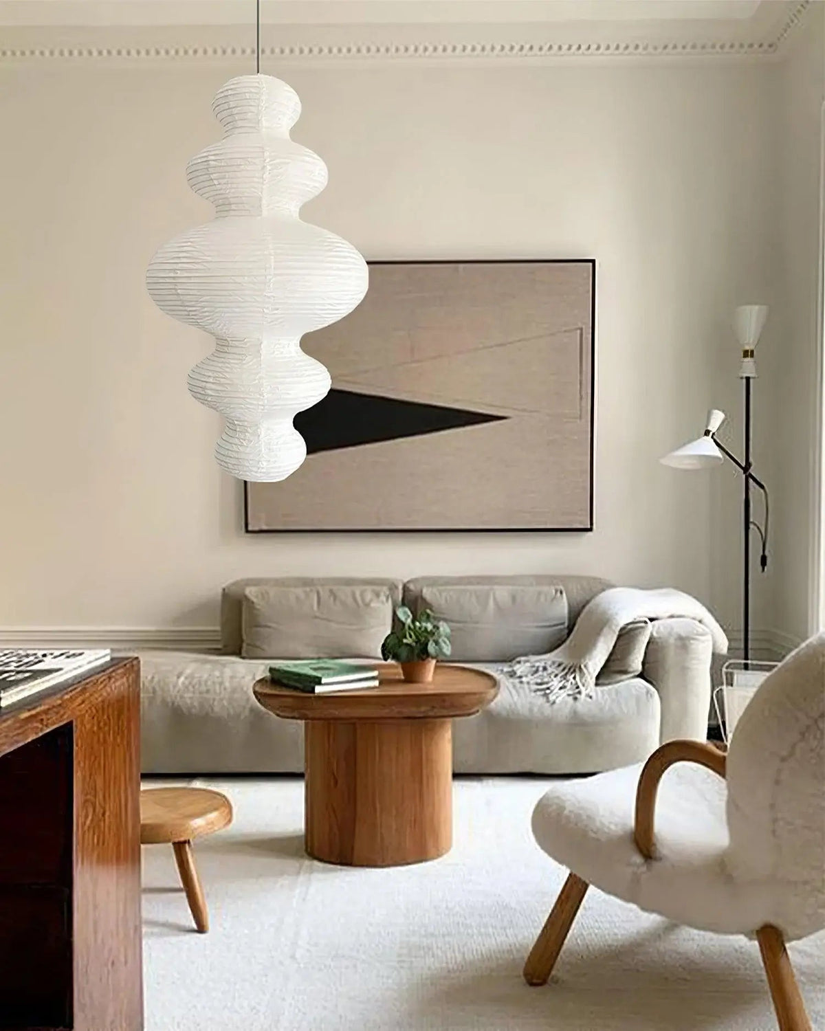Vivain Lampe Pendante Papier Traditionnelle - Neutralighting