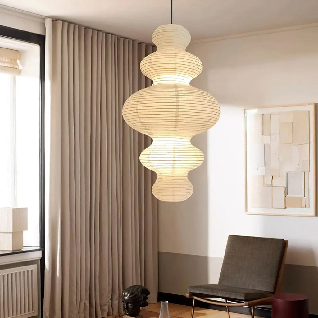 Vivain Lampe Pendante Papier Traditionnelle - Neutralighting