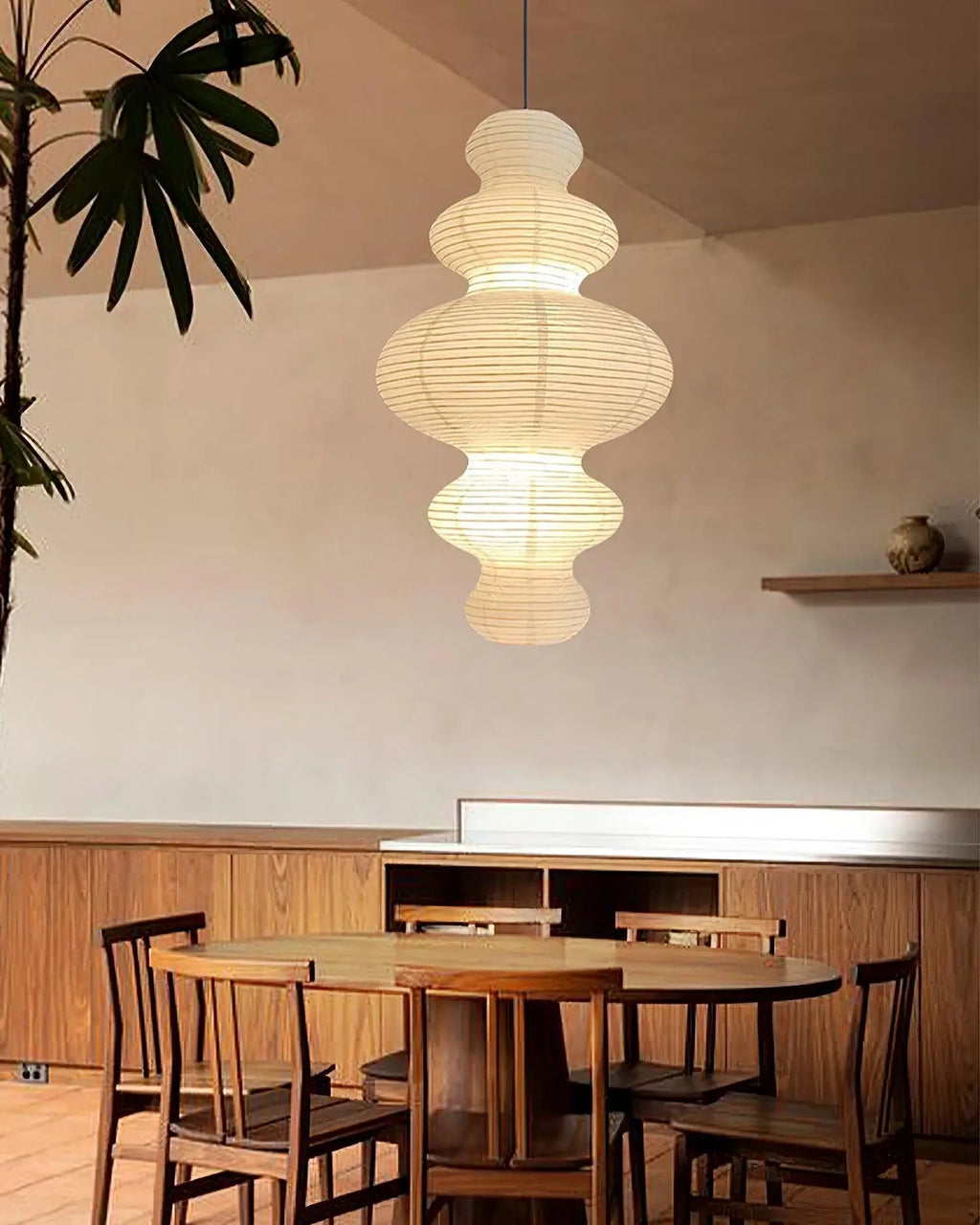 Vivain Lampe Pendante Papier Traditionnelle - Neutralighting