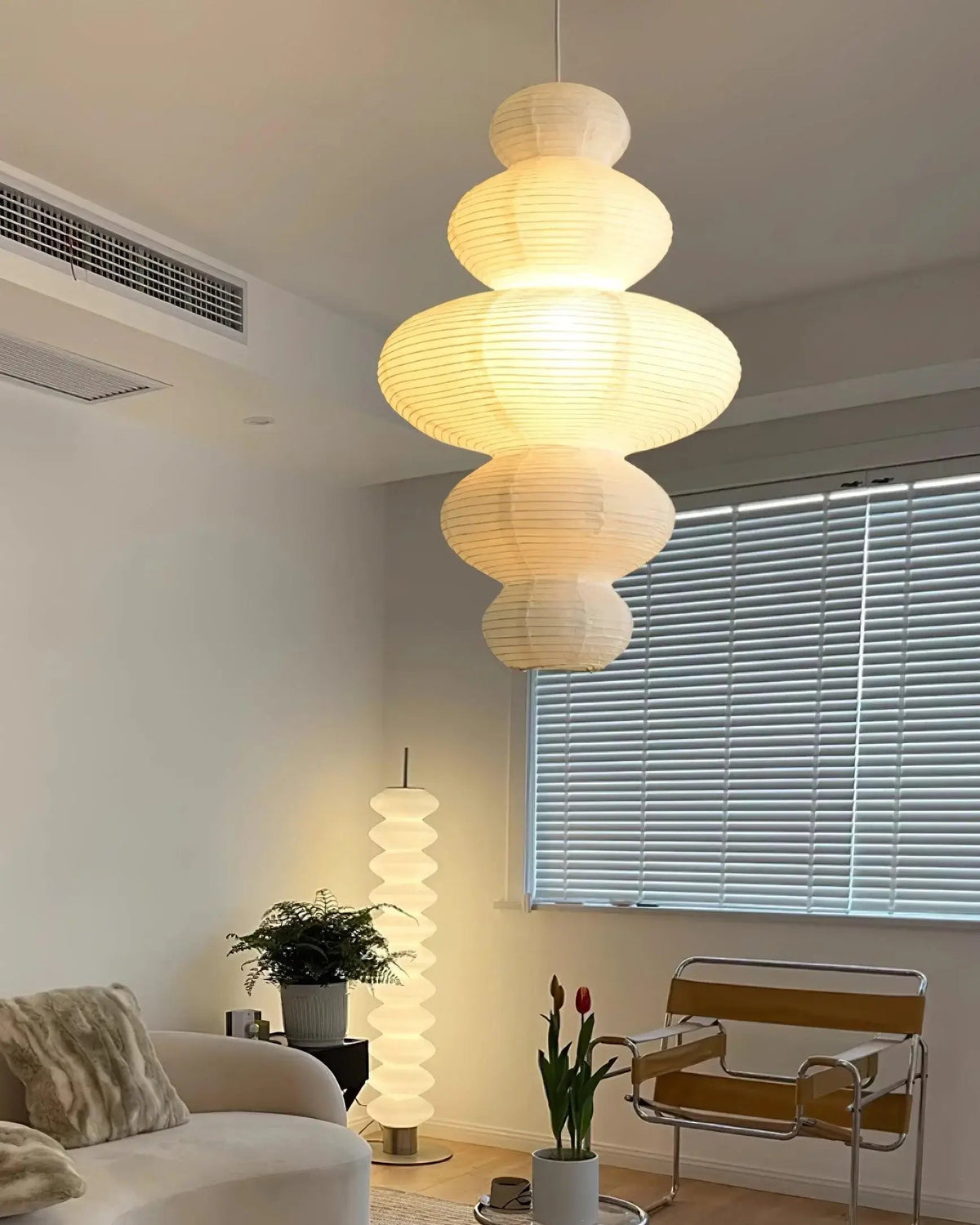 Vivain Lampe Pendante Papier Traditionnelle - Neutralighting