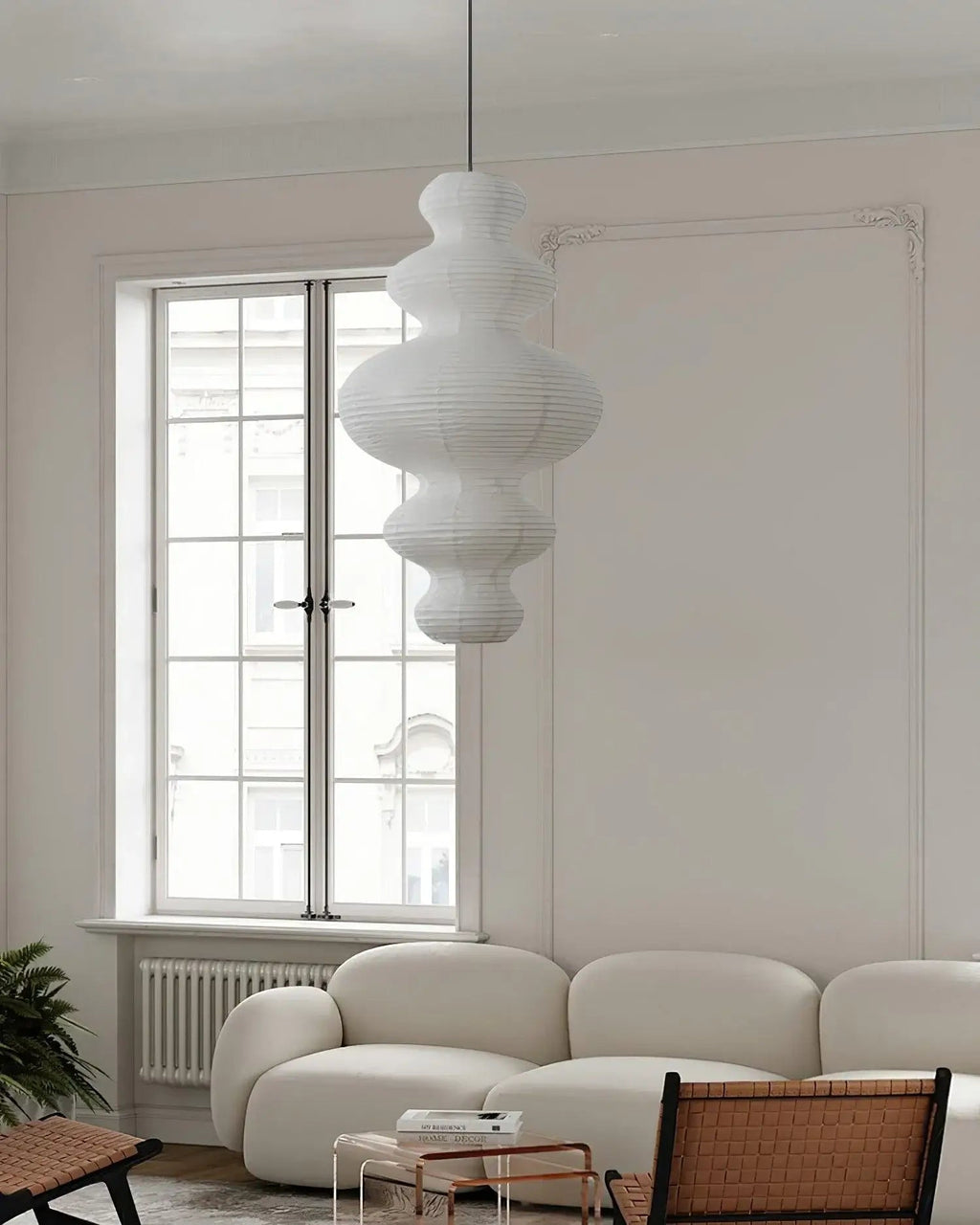 Vivain Lampe Pendante Papier Traditionnelle - Neutralighting