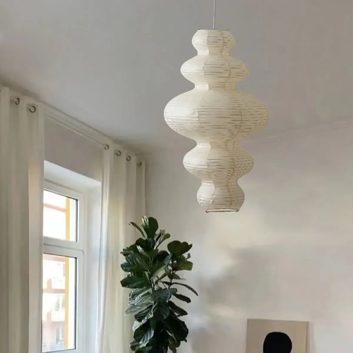 Vivain Lampe Pendante Papier Traditionnelle - Neutralighting