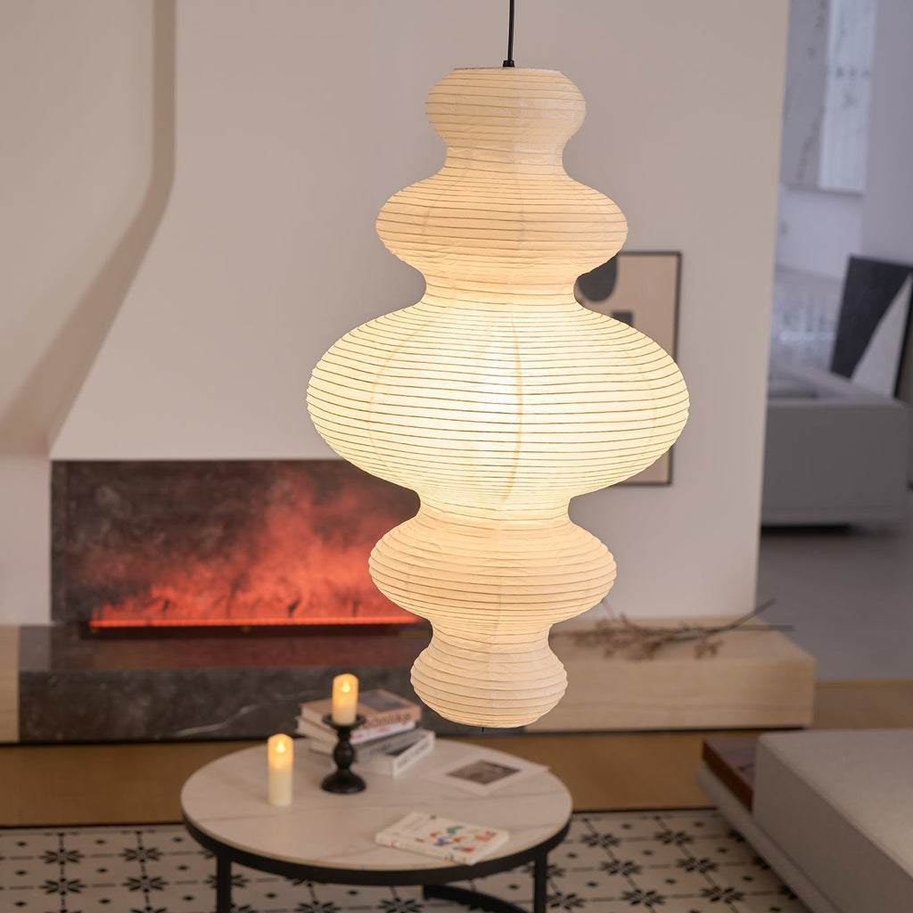 Akari Lampe Pendante Minimaliste en Bambou - Neutralighting