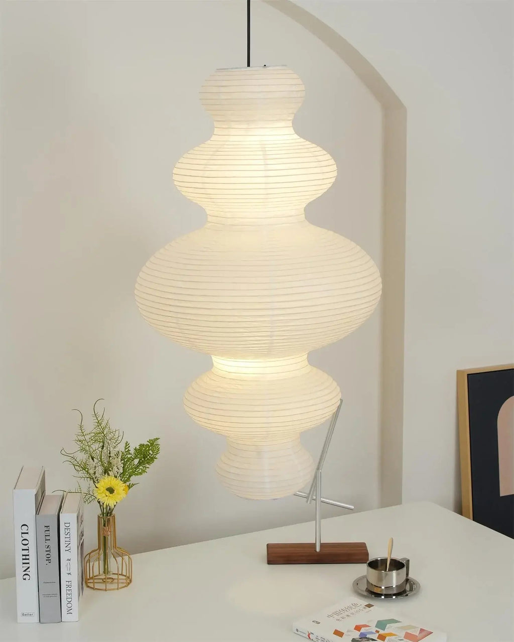Vivain Lampe Pendante Papier Traditionnelle - Neutralighting