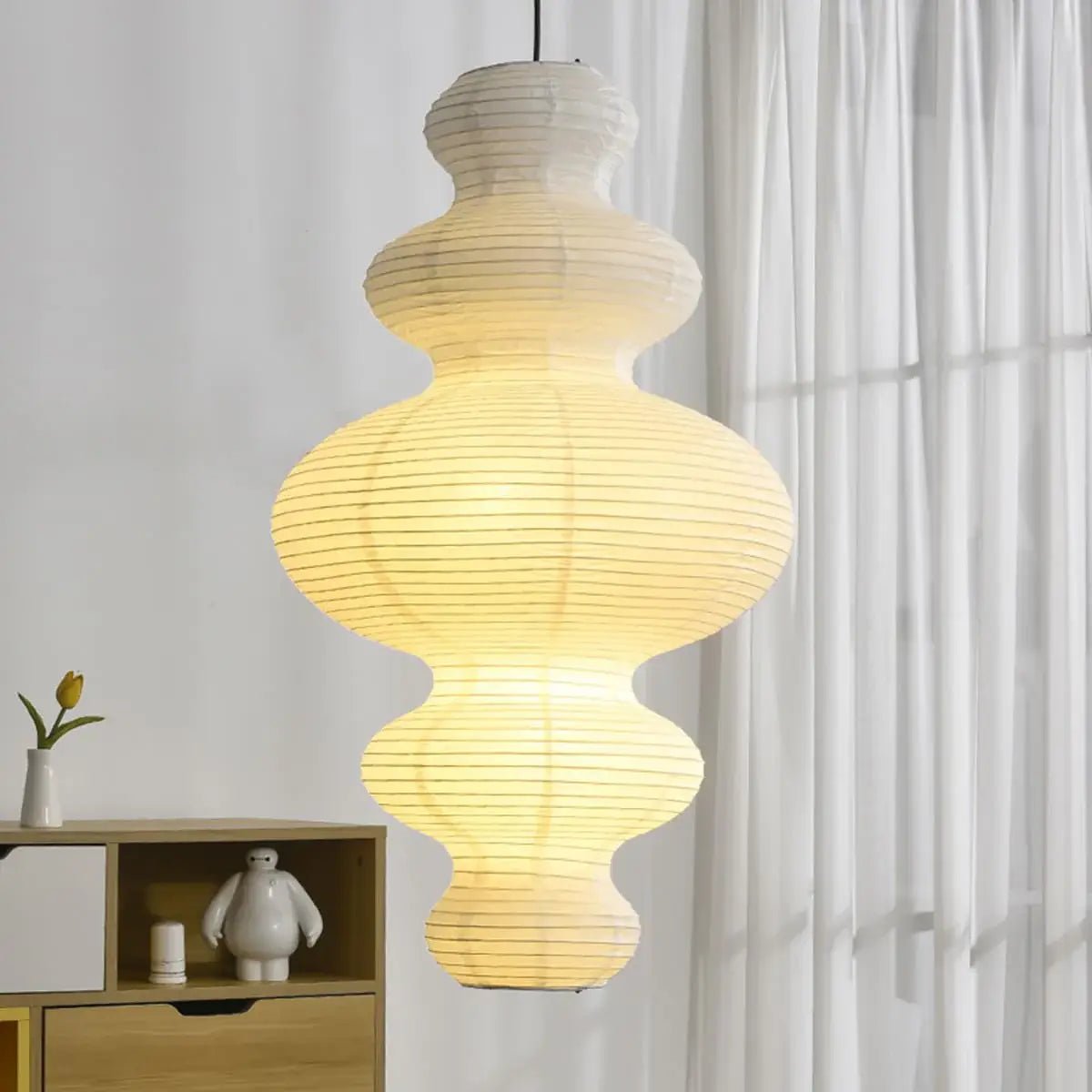 Vivain Lampe Pendante Papier Traditionnelle - Neutralighting