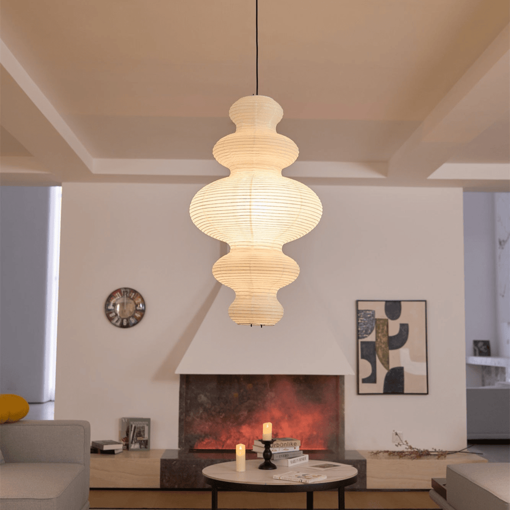 Vivain Lampe Pendante Papier Traditionnelle - Neutralighting