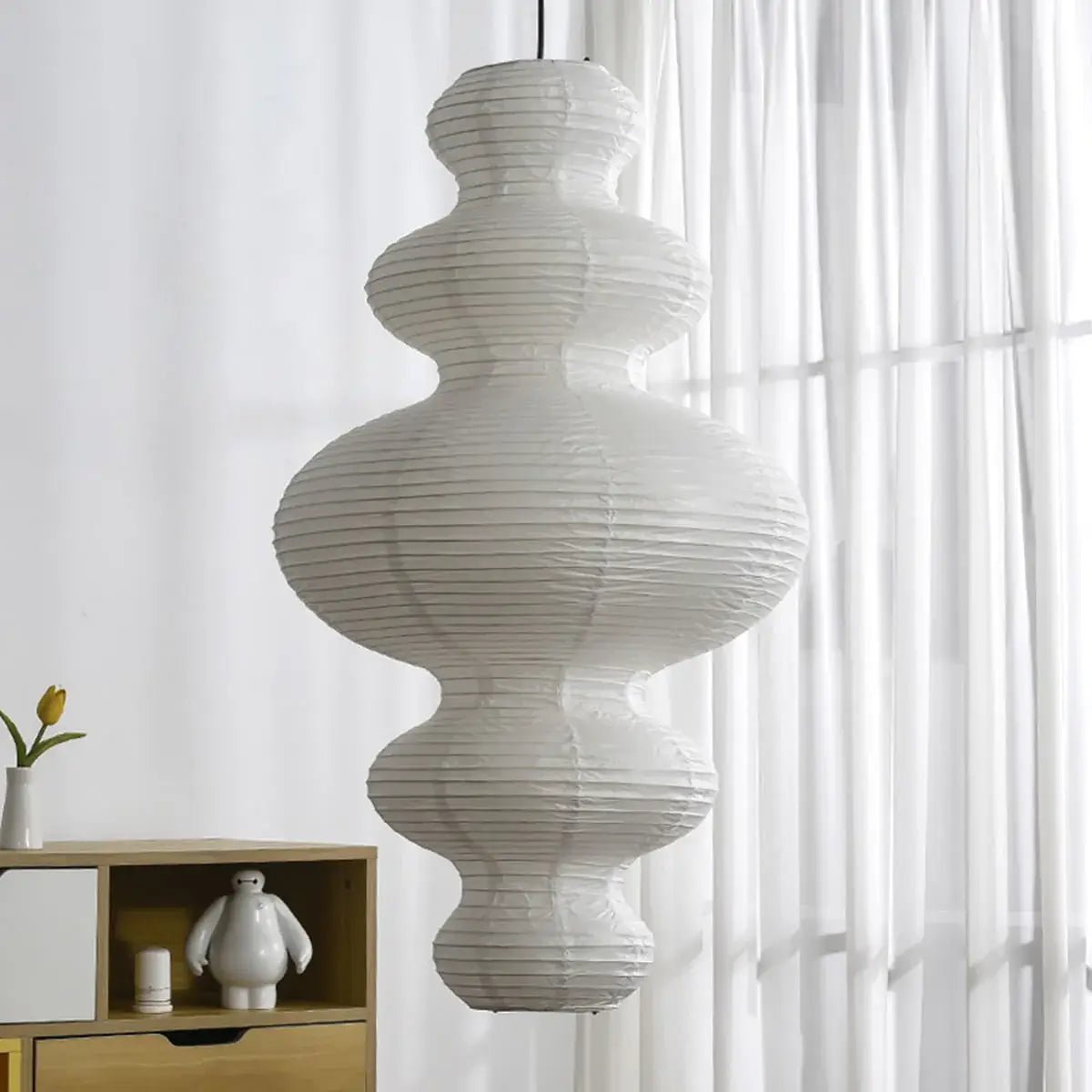 Vivain Lampe Pendante Papier Traditionnelle - Neutralighting