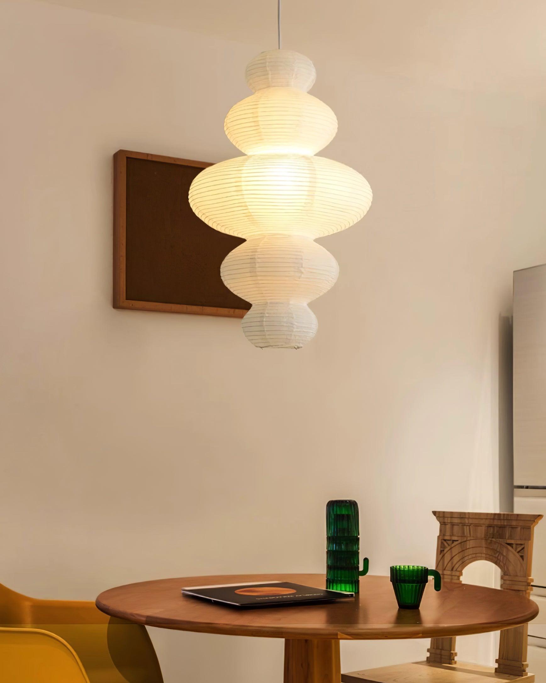 Akari Lampe Pendante Minimaliste en Bambou - Neutralighting