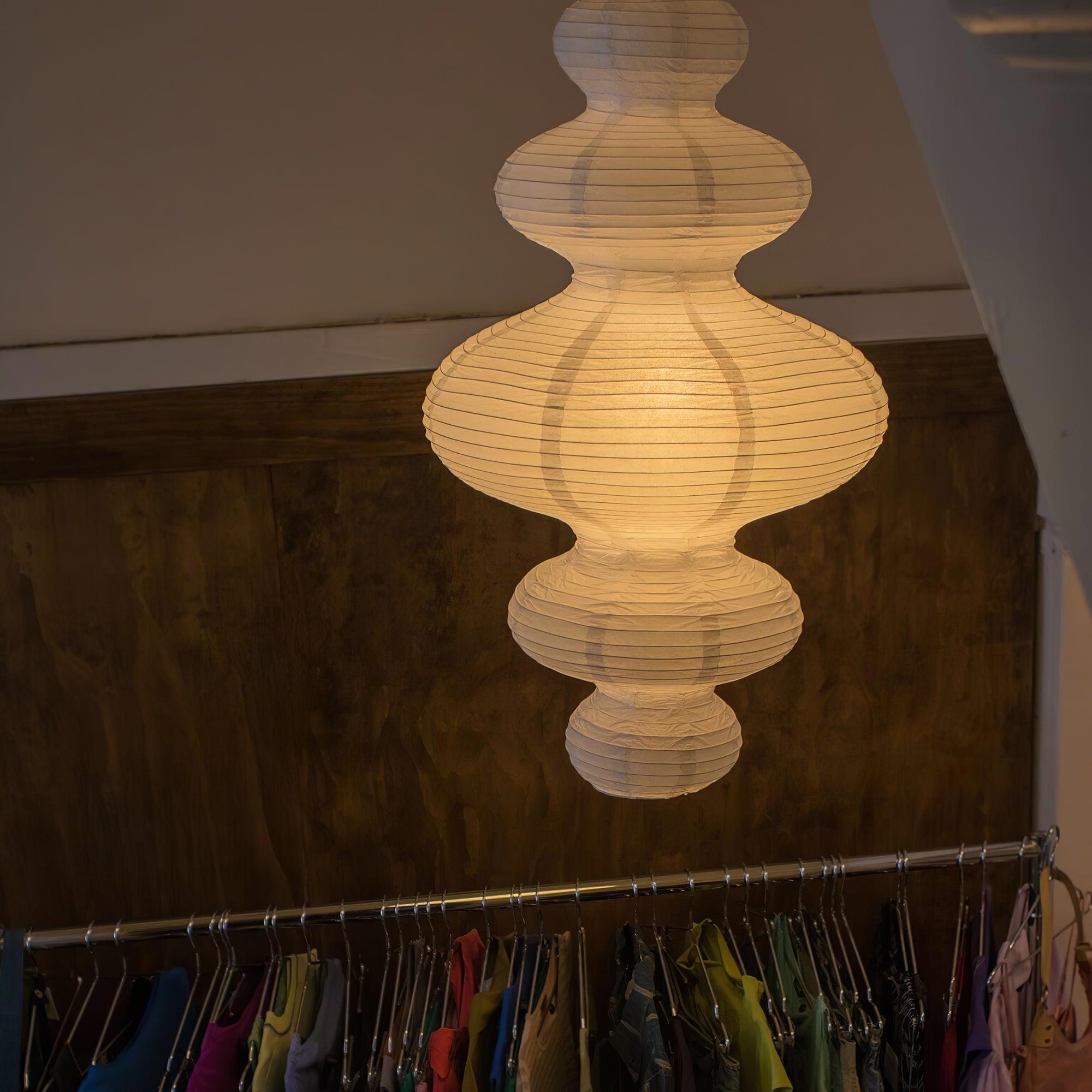 Akari Lampe Pendante Minimaliste en Bambou - Neutralighting