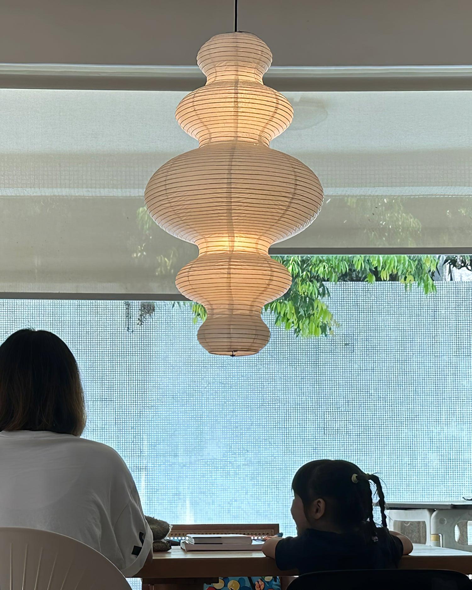 Akari Lampe Pendante Minimaliste en Bambou - Neutralighting