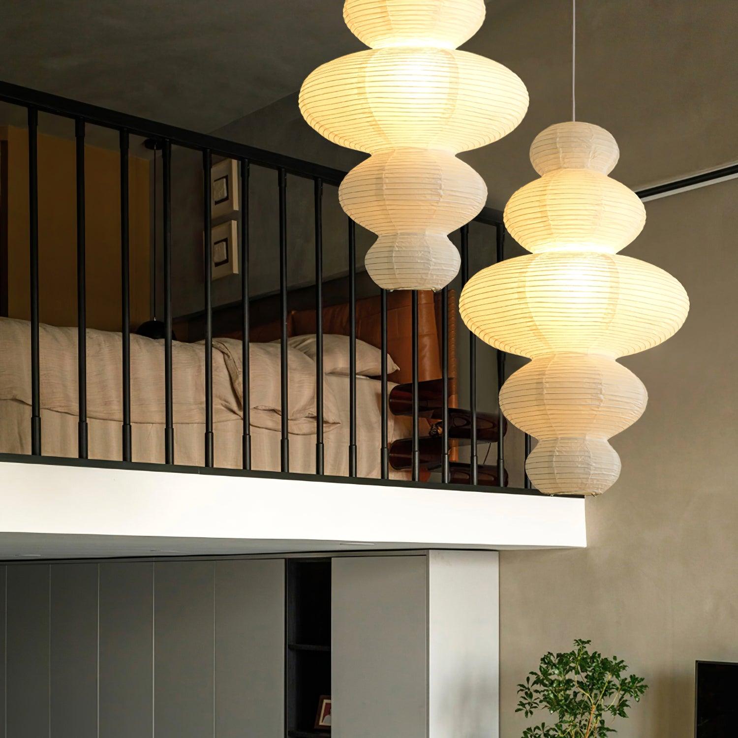 Akari Lampe Pendante Minimaliste en Bambou - Neutralighting