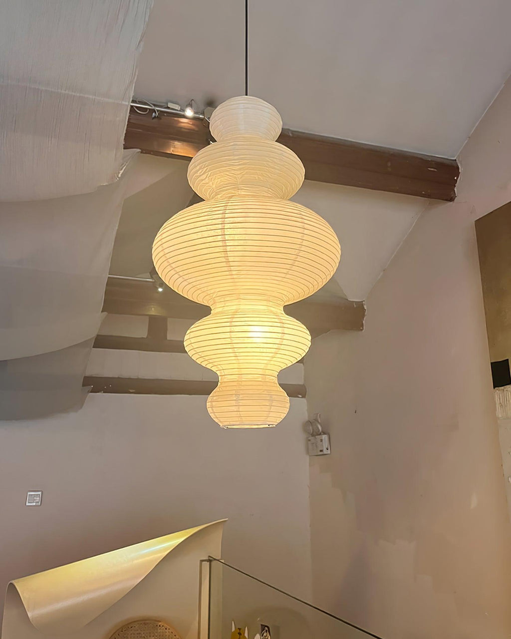 Akari Lampe Pendante Minimaliste en Bambou - Neutralighting