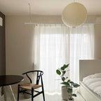 Solara Suspension Bambou Papier Washi Ronde - Neutralighting