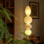 Nami Suspension lanterne en papier style wabi-sabi - Neutralighting
