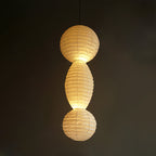 Nami Suspension lanterne en papier style wabi-sabi - Neutralighting