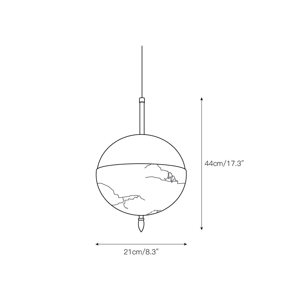 Himinuvye Suspension Laiton Bolus Minimaliste - Neutralighting