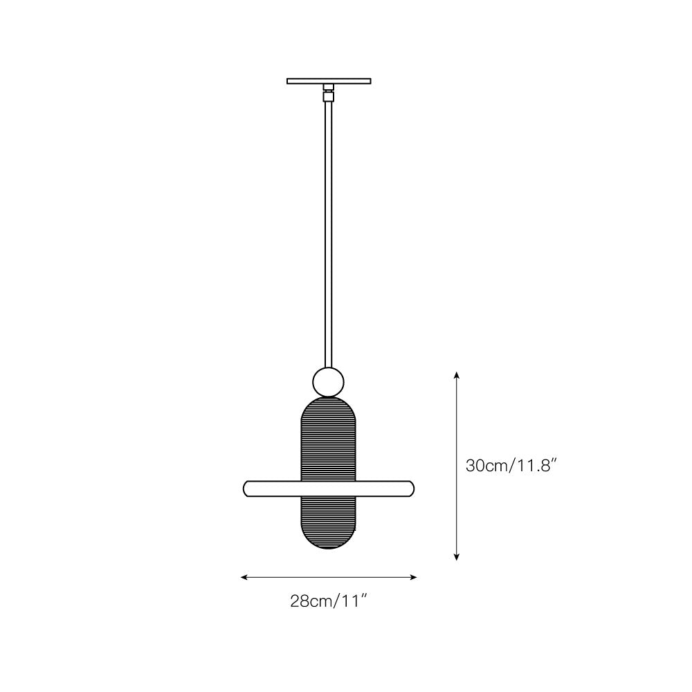 Ildvuvye Suspension Métal Comète Créativité Individuelle - Neutralighting
