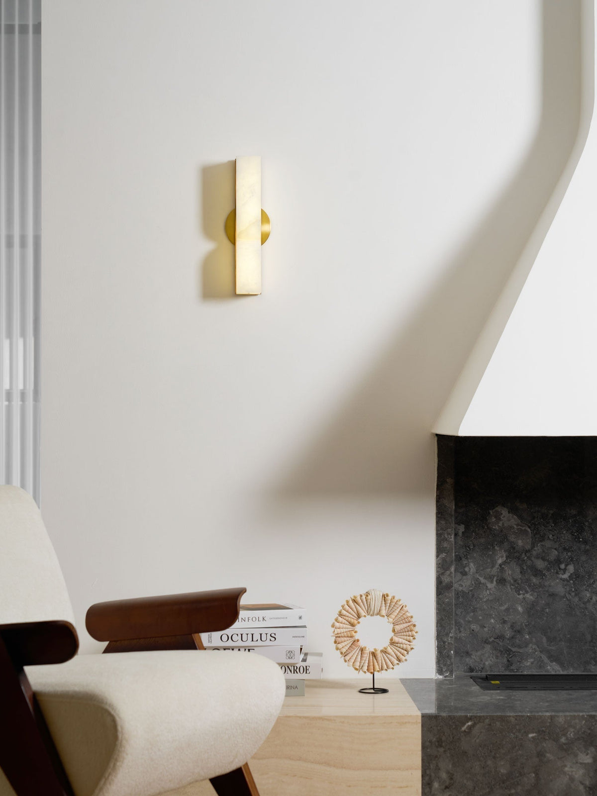 Lunaris Lampe Murale Rectangulaire en Albâtre - Neutralighting