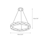 Plotuvyn Chandelier Anneau Albâtre Luxe Salon - Neutralighting
