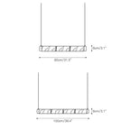 Plotuvyi Suspension Albâtre Bande Moderne Salon - Neutralighting