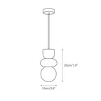 Rauduvyn Suspension Totem Moderne en Albâtre - Neutralighting